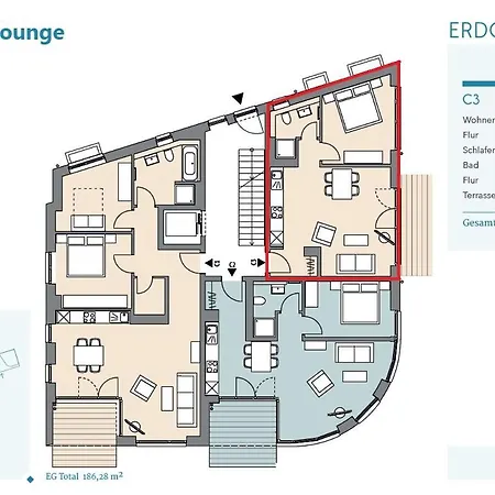 Apartment Relaxlounge - C3